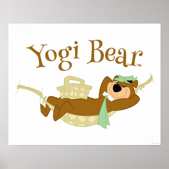 Poster Yogi Bear Picnic Hammock Nap Time (Frente)