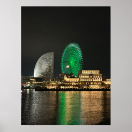 Poster Yokohama à noite