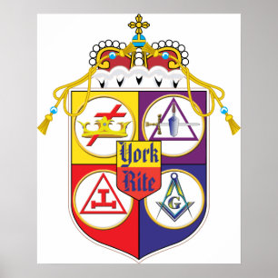 Póster York Rite Shield