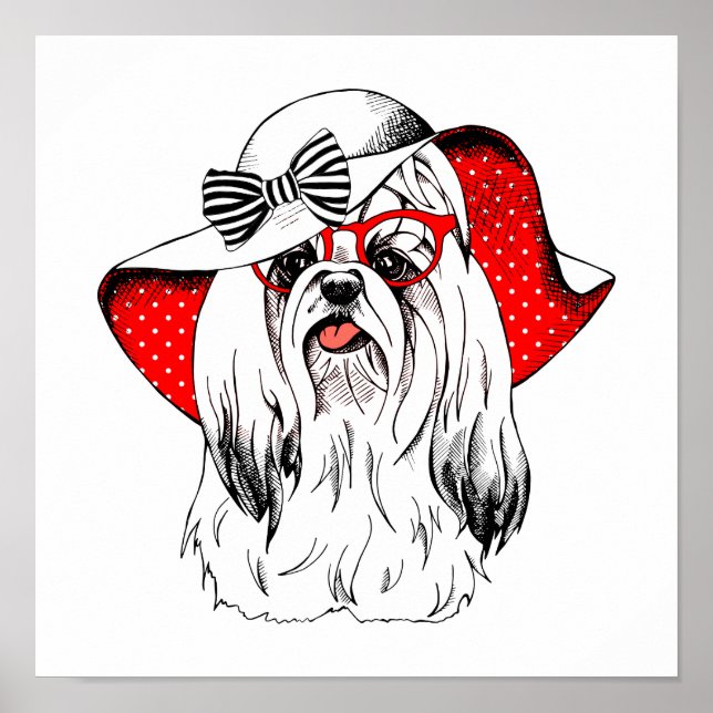 Poster Yorkie Fashion Shoot (Frente)