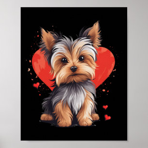 Poster Yorkie Owner Mãe Pai Yorkshire Terrier Dog Lover V