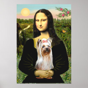 Póster Yorkshire Terrier 2 - Mona Lisa