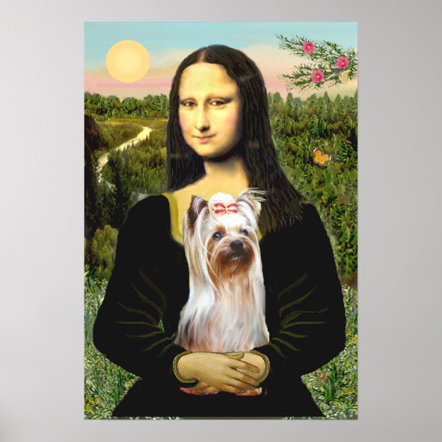 Póster Yorkshire Terrier 2 - Mona Lisa (Frente)