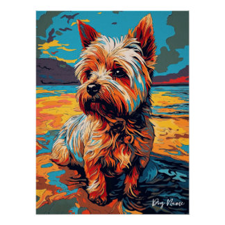 Póster Yorkshire Terrier Dog 001 - Bruno Pokopen
