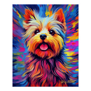 Póster Yorkshire Terrier Dog 003 - Zetton Ziana