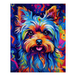 Póster Yorkshire Terrier Dog 005 - Zetton Ziana