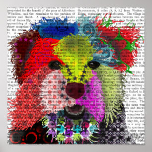 Poster Yorkshire Terrier - Patchwork