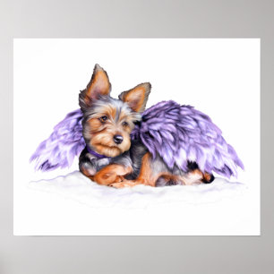 Póster Yorkshire Terrier Yorkie Angel