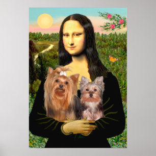 Poster Yorkshire Terriers (7e19) - Mona Lisa