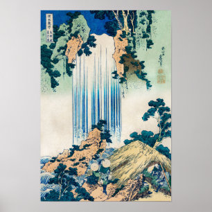 Poster Yoro Waterfall in Mino Province Hokusai Katsushika