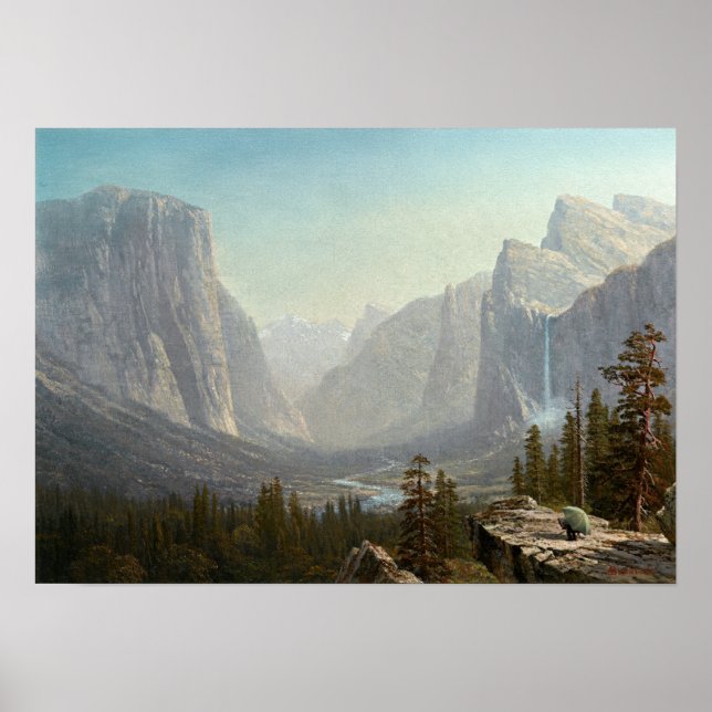 Poster Yosemite (1875) - Cartaz de Albert Bierstadt (Frente)