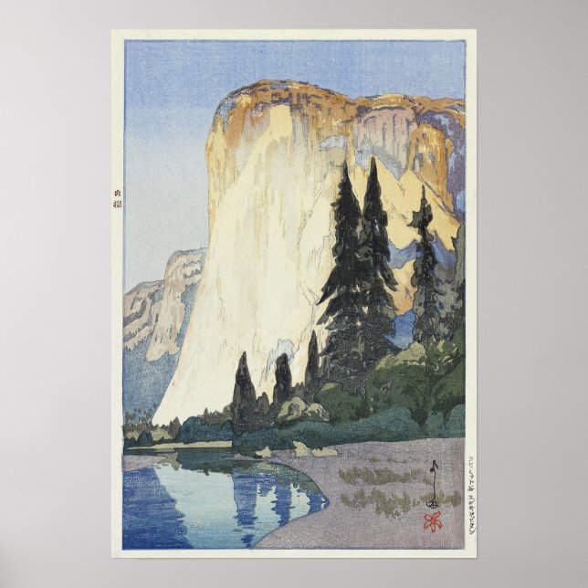 Poster Yosemite, El Capitan, Hiroshi Yoshida (Frente)