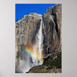 Poster Yosemite Falls com arco-íris