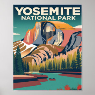 Poster Yosemite National Park Vintage