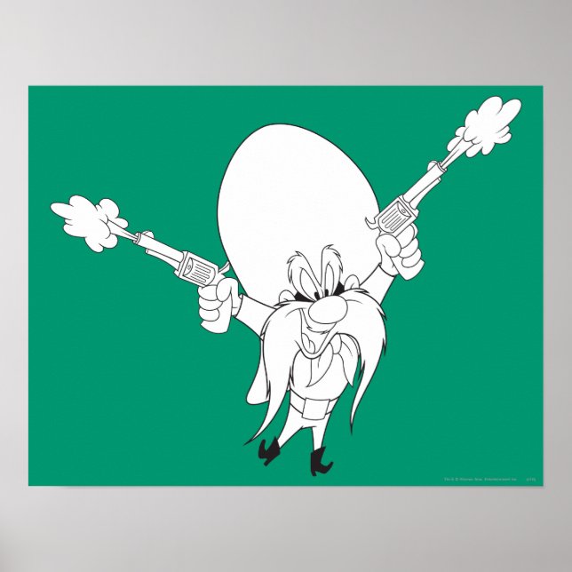 Poster Yosemite Sam Guns Blaping (Frente)