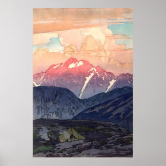 Poster Yoshida Hiroshi Morning on Mt. Tsurugi