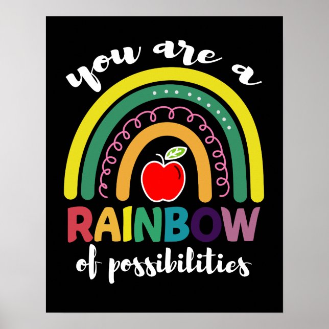 Poster You Are A Rainbow Of Possibilities Teacher (Frente)