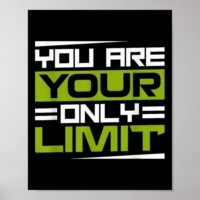 Poster You Are Your Only Limit, Insration And Motivation  (Frente)