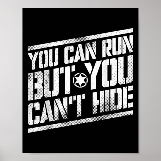 Poster You Can Run But You Can't Hide Bounty Hunter  (Frente)