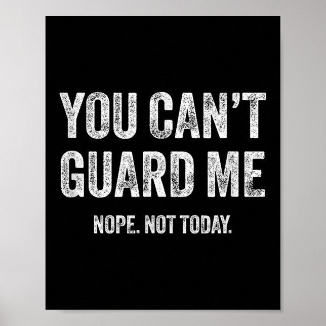 Poster You Can't Guard Me  (Frente)
