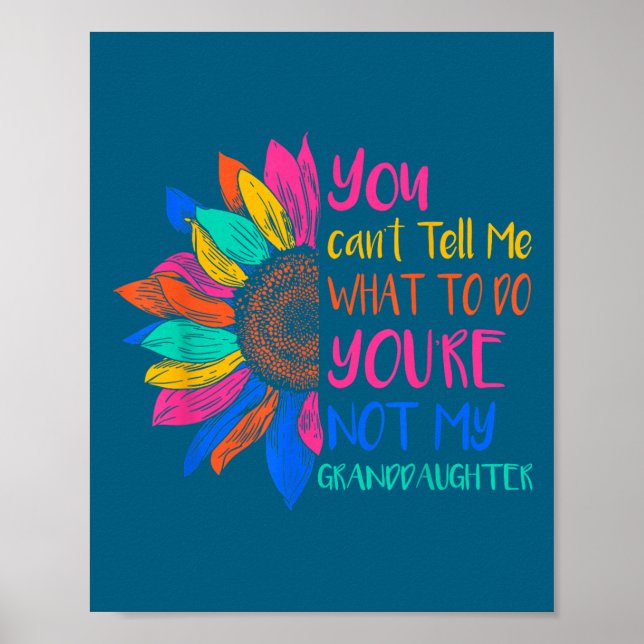 Poster You Can't Tell Me What To Do You're Not My Grandda (Frente)