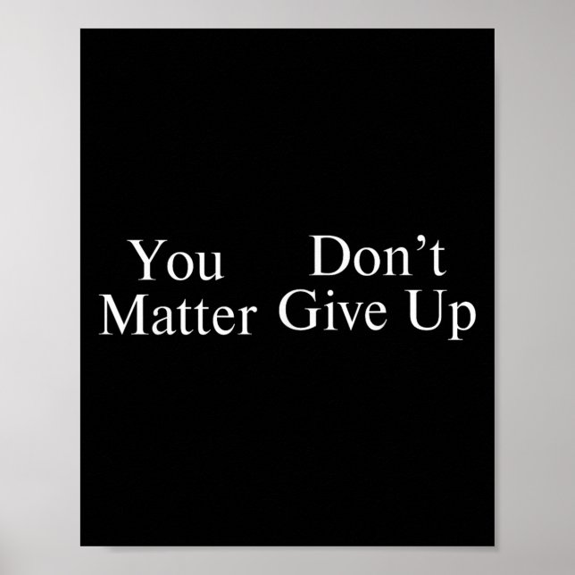 Poster You Don't Give Up  (Frente)