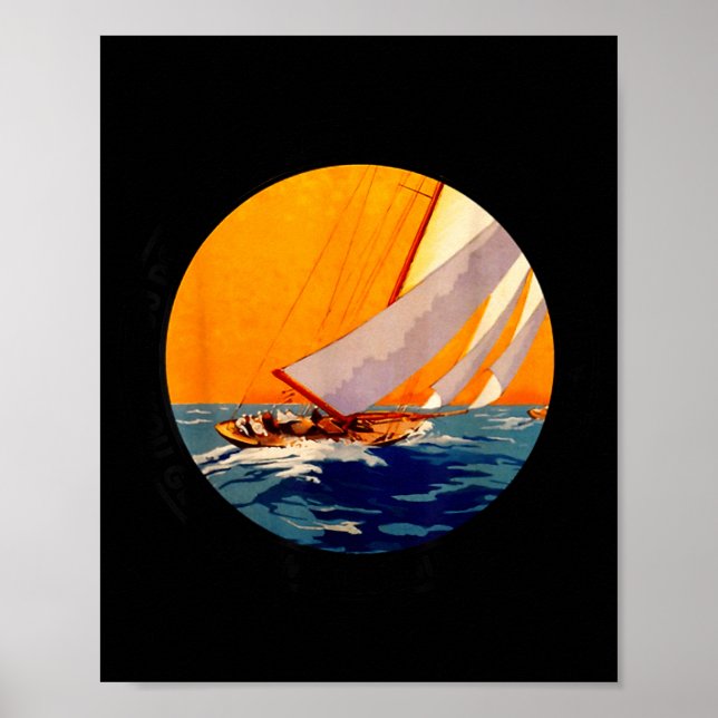 Poster You Don't Stop Sailing When You Get Old Funny Old  (Frente)