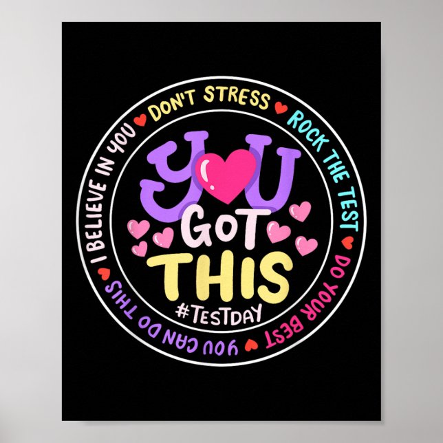 Poster You Got This Don't Stress Do Your Motivational Tes (Frente)