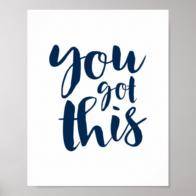 Poster You Got This, Motivational Quote Gallery Wall (Frente)