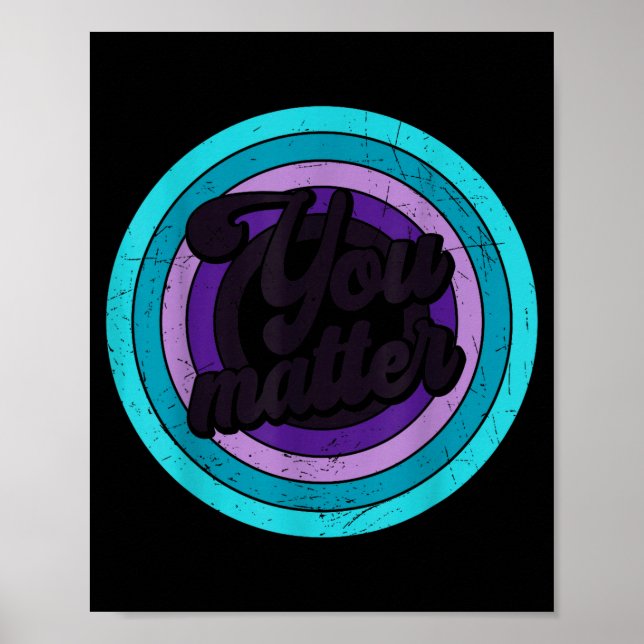 Poster You Mental Health Message Suicicde Awareness  (Frente)