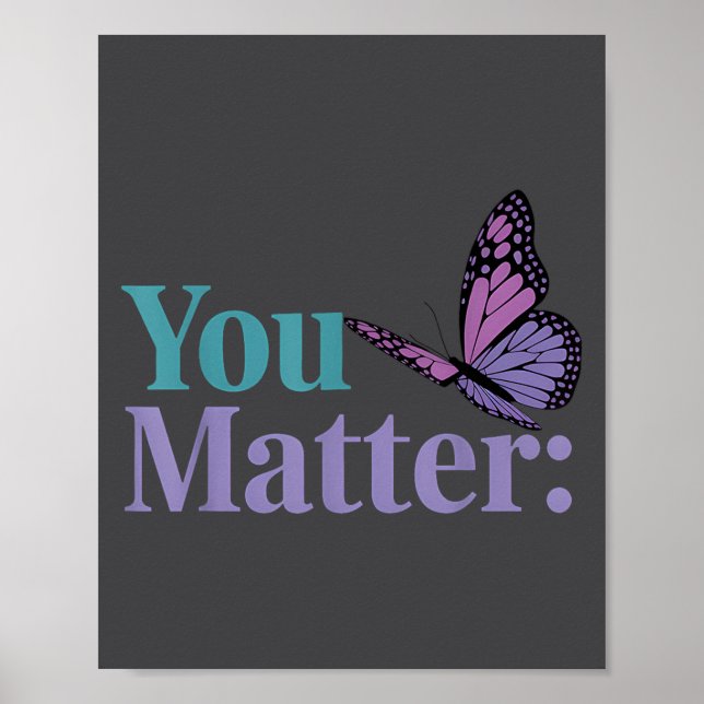 Poster You Suicide Prevention Awareness Mental Health  (Frente)