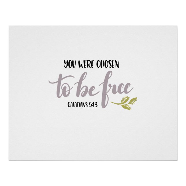 Póster You Were Chosen to Be Free –  (Frente)