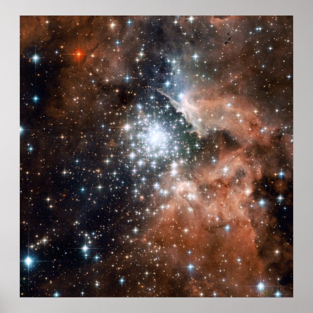 Póster Young Cluster NGC3603 (Frente)