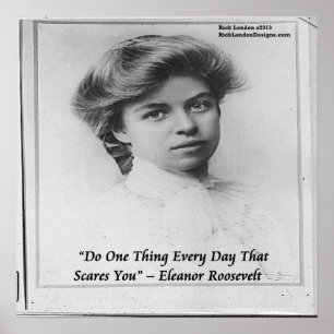 Poster Young Eleanor Roosevelt Faz Algo Assustador Poste