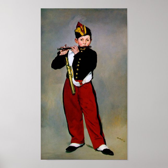 Poster Young Flutist, The Fifer, Edouard Manet, 1866 (Frente)