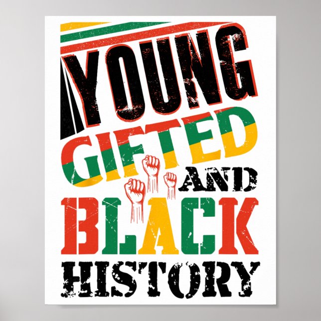 Poster Young Gifted And Black History  (Frente)