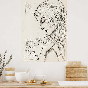 Poster Young Girl by Jan Toorop