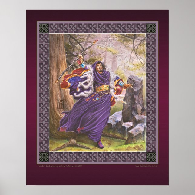 Póster Young Merlin RPG Art (Frente)