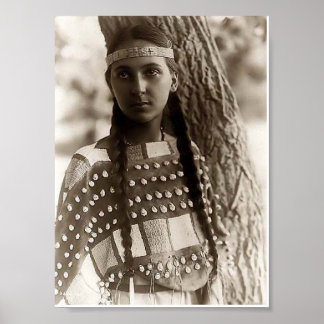 Póster Young-Native-American-Girl