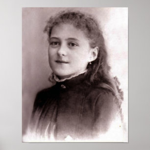 Poster Young St. Therese of Lisieux