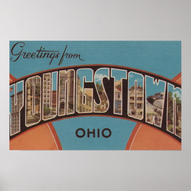 Poster Youngstown, Ohio - Cenas com Letras Grandes 2 (Frente)