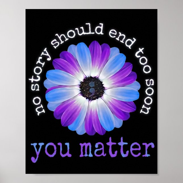 Poster Your Life Problems Suicide Prevention Awareness Da (Frente)