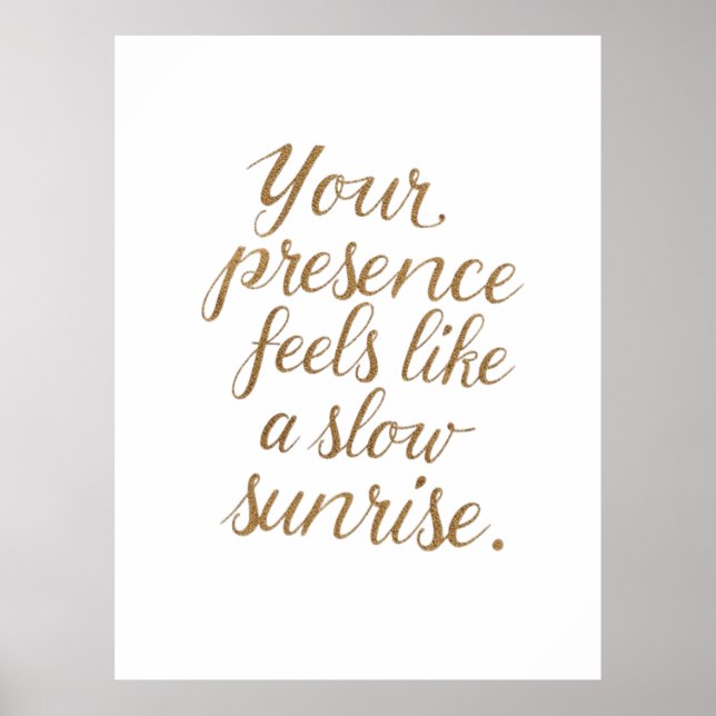 Poster Your Presence: A Slow Sunrise (Frente)