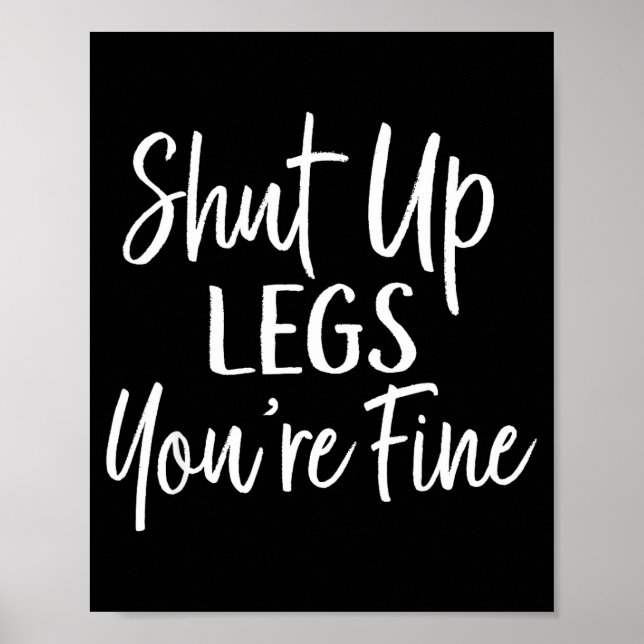 Poster You're Fine Shirt For Gym - Funny Workout  (Frente)