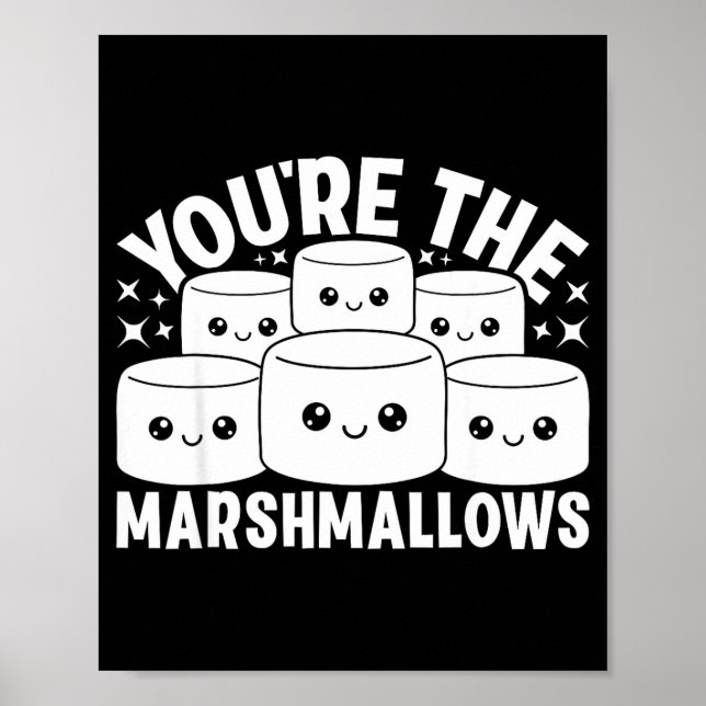 Poster You're The Marshmallows To My Hot Cocoa Valentine' (Frente)