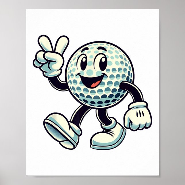 Poster Youth Golf Player Boys Golf Funny  (Frente)