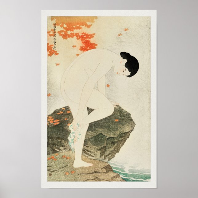 Poster Yu no Ka de Shinsui Itō (1930) (Frente)