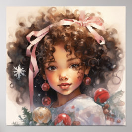Poster Yuletide Elegance - Beleza para Crianças Negras