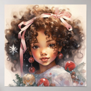 Poster Yuletide Elegance - Beleza para Crianças Negras