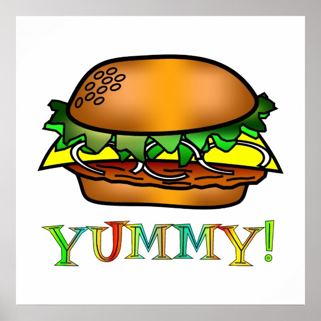 Póster Yummy Hamburger (Frente)
